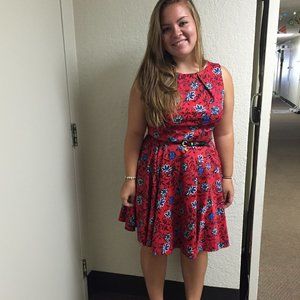 EUC Sleeveless Fit & Flare Dress